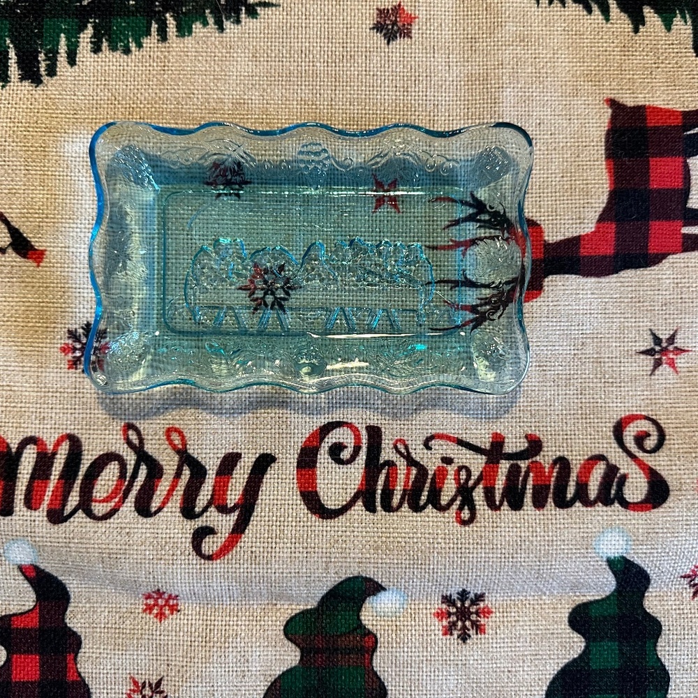 Indiana glass tiara last supper trinket tray - Picture 2 of 4